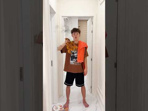 He cooked his arm perfectly🍖🌋 #shorts #funny thumbnail