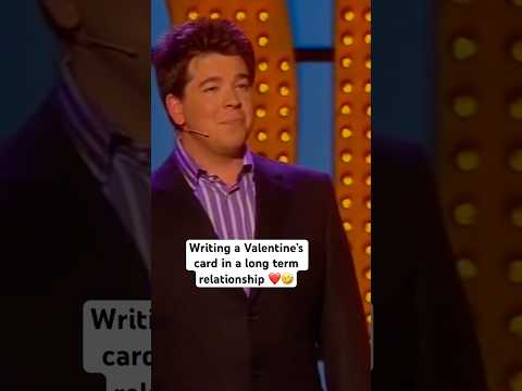 Writing a Valentine’s card in a long term relationship ❤️🤣 #michaelmcintyre #comedy #valentinesday thumbnail