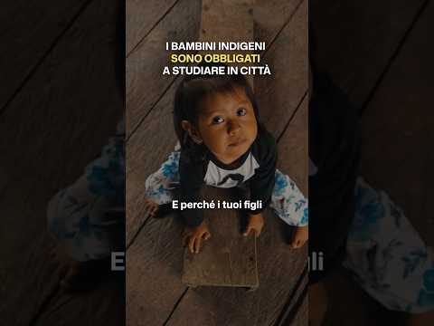 I bambini indigeni sono obbligati a studiare in città #shorts #progettohappiness #documentary thumbnail