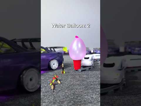 How many water balloons did this stunt take!? thumbnail