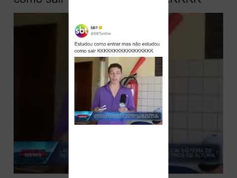 O brilho do repórter sumindo... 😂🤣 thumbnail