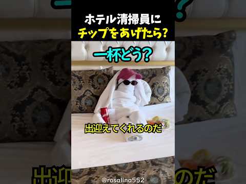 ホテル清掃員にチップをあげたら? thumbnail