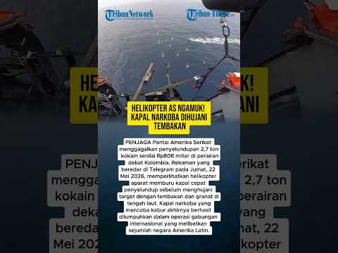 HELIKOPTER AS NGAMUK! KAPAL NARKOBA DIHUJANI TEMBAKAN thumbnail