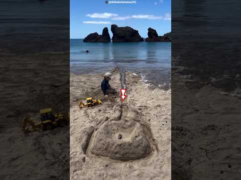 The Kid’s Sand Canal Plan Failed in Seconds! 😱🌊 #shorts #facts thumbnail