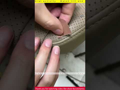Incredible Car Seat Hole Repair Trick That Actually Works!#CarSeatFix#DIYRepair#AutomotiveLife thumbnail