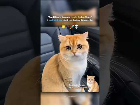Confidence Jumped. Logic Arrived Late — Brave… until the backup stepped out. 🐱💀 thumbnail