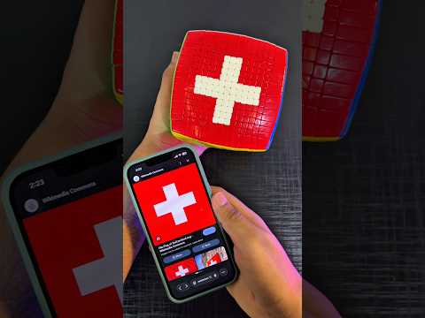 Making the SWISS Flag on a GIANT 15x15 Cube! ??? thumbnail