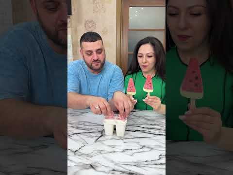OMG Watermelon ice cream!😂 #shorts Best video by MoniLina thumbnail