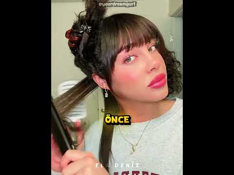 Kıvırcık Saçlarını Düzleştirdi 😳💇‍♀️ thumbnail