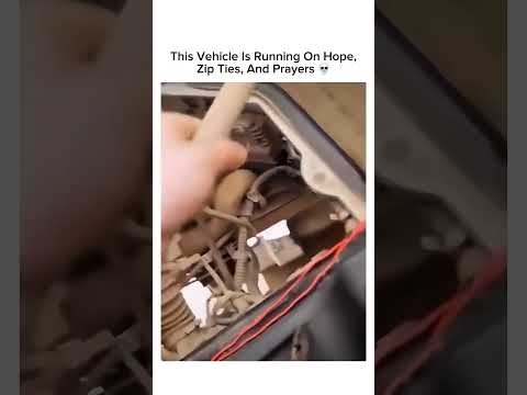 This Vehicle Is Running On Hope, Zip Ties, And Prayers 😭 Subscribe for more! #shorts thumbnail