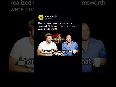 Woody Harrelson realizing Chris and Liam Hemsworth are brothers ? thumbnail