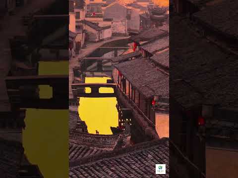 徽州古鎮的黃昏展現東方中式美學意境 #大熱門 #china#travel  #中国 thumbnail