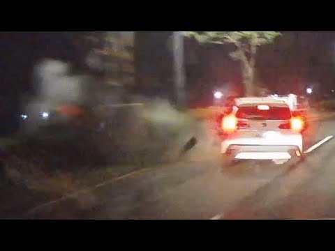 【自撞影片】疑似視線不佳或疲勞駕駛 thumbnail