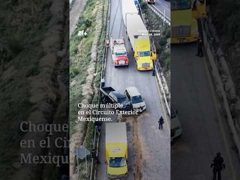 Choque múltiple en el Circuito Exterior Mexiquense | N+ thumbnail