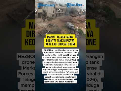 MAKIN TAK ADA HARGA DIRINYA! TANK MERKAVA KEOK LAGI DIHAJAR DRONE thumbnail
