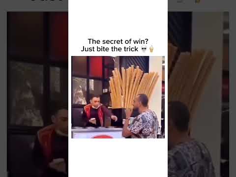 The secret to winning? Just bite the trick ?? Subscribe! #shorts thumbnail