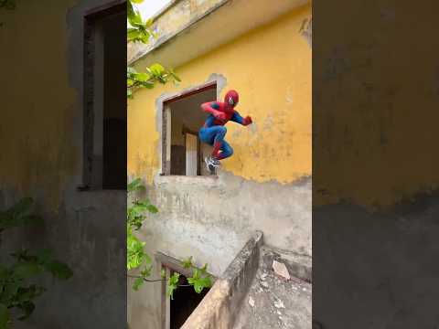 SPIDERMAN vs MONEY HEIST / PART.5 #spiderman #parkour #moneyheist thumbnail