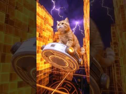 Baby Brother Disappeared into the Screen!? Cat's High-Speed Rescue!💨 thumbnail