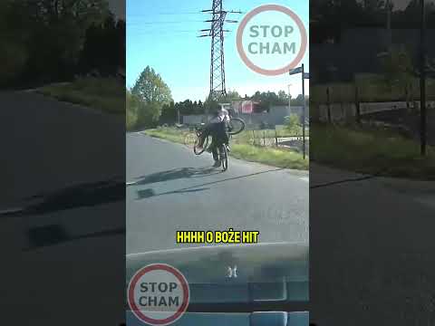 Podwózka kolegi z rowerem #stopcham #rower thumbnail