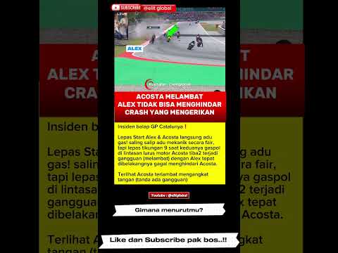 KRONOLOGI CRASH ALEX VS AGOSTA? #alexmarquez #pedroacosta #gresiniracing thumbnail