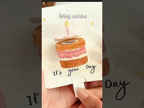Birthday card ideas ?✨#shorts #art #drawing #youtubeshortsindia thumbnail