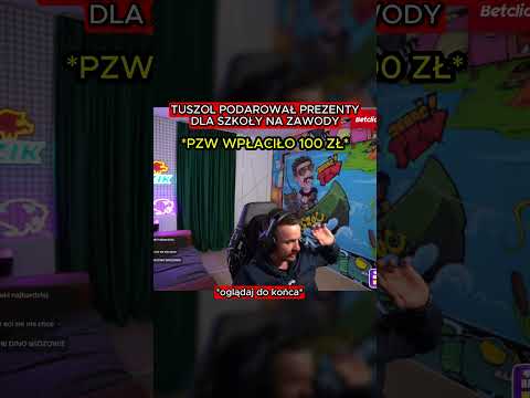TUSZOL PODAROWAŁ PREZENT DLA SZKOŁY NA ZAWODY  #tuszol #bungee #prezenty #zawody #szkoła #wędkarstwo thumbnail