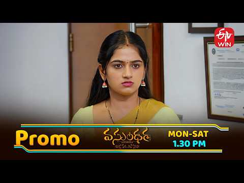 Vasundara Latest Promo | Episode No 313 | 30th May 2026 | ETV Telugu thumbnail