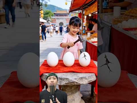 ADIK KAGET LIHAT ISI DALAM TELUR PUTIH RAKSASA‼️🤯😱@nishadytfacts #remix #dubbing #trending thumbnail