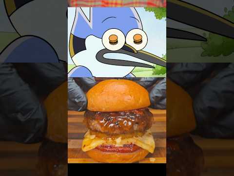 Sizzlin' Skips Secret Sweet Rings Luau Burger Lunch!🍔 #shorts #pineapple #burger #regularshow thumbnail
