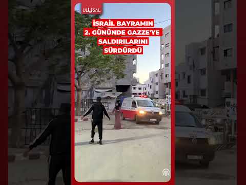İşgalci İsrail bayramın ikinci gününde Gazze'ye saldırılarını sürdürdü #shorts #israil #gazze thumbnail