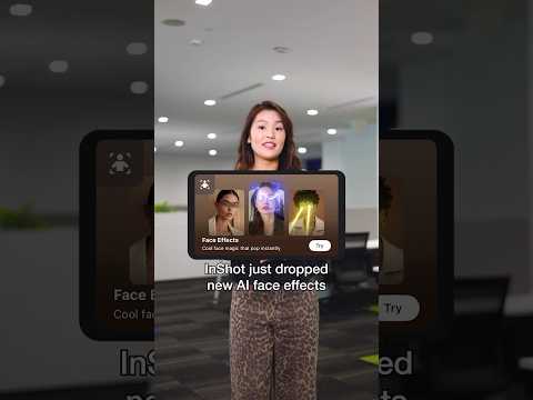 POV: your face just unlocked chaos mode 🤯⚡Try InShot's Face AI Effects now! #videoediting #vfx thumbnail