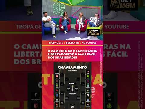 O CAMINHO DO PALMEIRAS NA LIBERTADORES É O MAIS FÁCIL? | #shorts | ge tv thumbnail