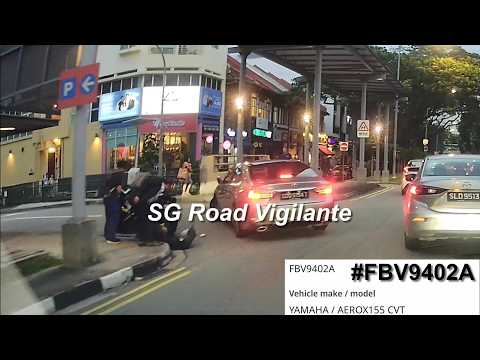 19may2026   #FBV9402A yamaha aerox food delivery rider zipping in and out get hit by bmw thumbnail