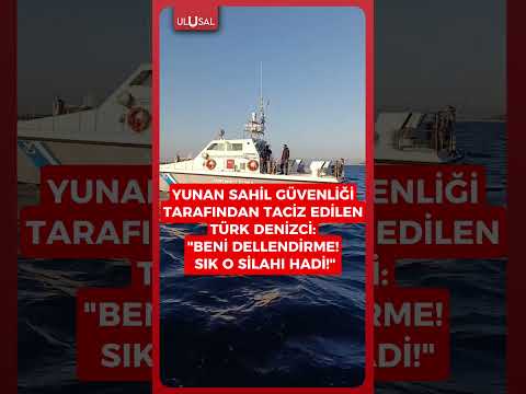 Türk denizciden Yunan Sahil Güvenliği'ne: "Hayırdır o silah ne?" #shorts #keşfet #yunanistan #türk thumbnail