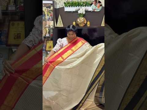 Pattu pudavai thothurum pola semmaya iruku saree 😍 #minivlog #shorts thumbnail