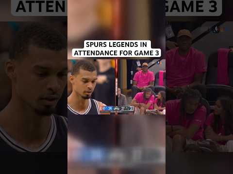 Tim Duncan & David Robinson taking it all in watching Wemby thumbnail