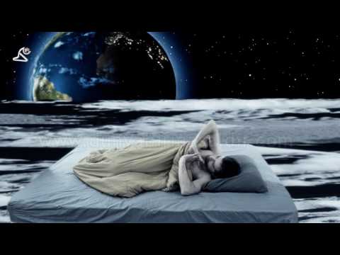 waking up on moon - dream fantasy scene - stock footage thumbnail