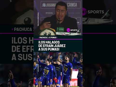 ¡EFRAÍN JUÁREZ Y EL RECONOCIMIENTO A SUS JUGADORES! | PACHUCA 1-0 PUMAS #Shorts thumbnail