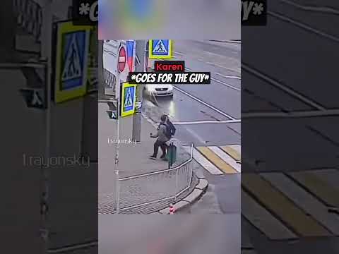 Karen Gets Karma After Punching Woman #shorts thumbnail