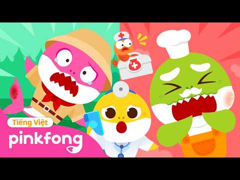 Ôi! Gia đình Cá Mập bị thương rồi! ? Chữa bệnh cùng Cá Mập Con | Baby Shark Pinkfong Nhạc thiếu nhi thumbnail
