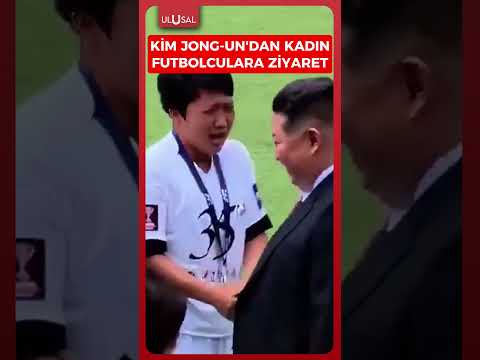 Kim Jong-Un ülkesinin şampiyon kadın futbol takımını ziyaret etti #shorts #keşfet #kimjongun #kore thumbnail