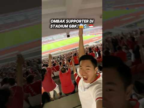 TIMBOI MERAMAIKAN OMBAK SUPPORTER TIMNAS INDONESIA DI STADIUM GBK! 🇮🇩🌊😱 thumbnail