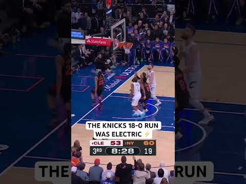 The Knicks put their foot on the gas in the 3rd qtr ? thumbnail