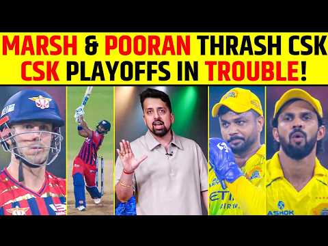 MARSH & POORAN THRASH CSK |  CSK PLAYOFFS IN TROUBLE! #mitchellmarsh #nicholaspooran #cskvslsg thumbnail