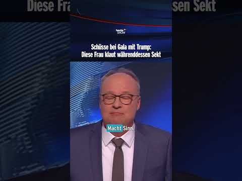 Schüsse bei Gala mit Trump: Diese Frau klaut währenddessen Sekt | heute-show #shorts thumbnail