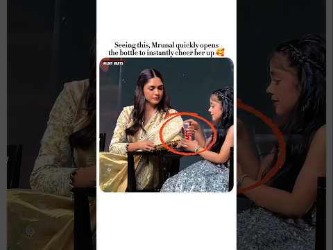 She made sure the little girl smiled again 💝🥰 #mrunalthakur #bollywoodactresses #shortvideo #edits thumbnail