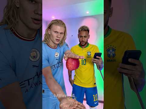 Haaland Really Did That With an Apple 🍎🫣 #football #haaland #parody thumbnail
