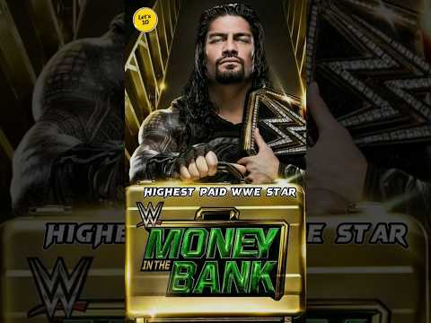 Top 10 Highest Paid WWE Wrestlers 2023? #shorts #wwe thumbnail