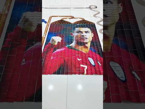 “Creó a Cristiano Ronaldo con cartas… ¡y el resultado sorprendió a todos!” 🔥#shorts thumbnail