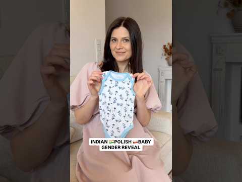 Indian Polish Baby Gender Reveal #shorts #viral #genderreveal #baby #pregnancy #dad #mom thumbnail